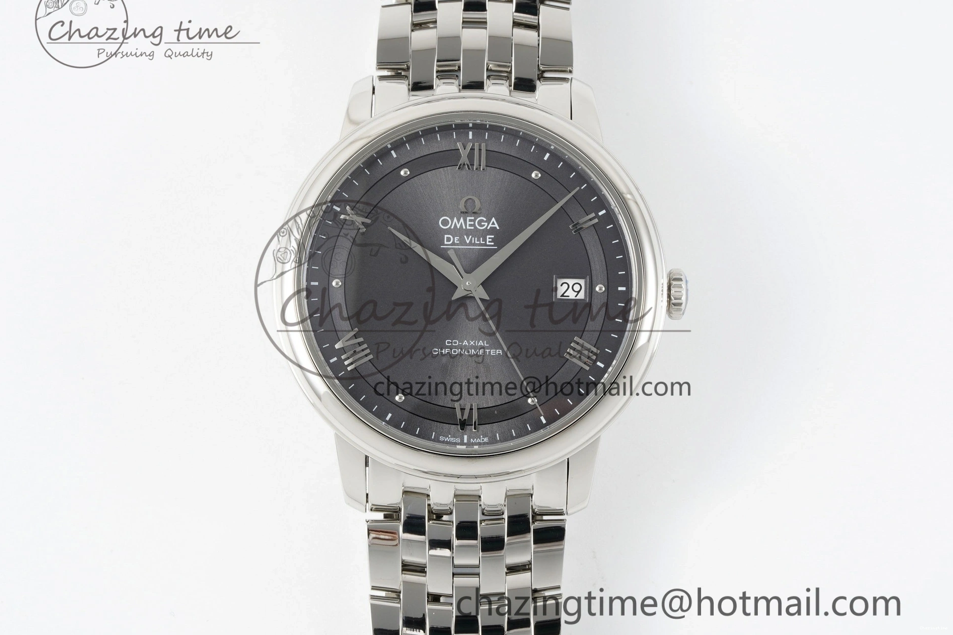 0218 Bold De Ville SS TWF 1:1 Best Edition Gray Dial on SS Bracelet MIYOTA 7840